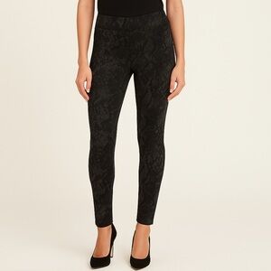 Sanctuary Black Grease Snake Print Leggings XS NWT Stretch Ponte Pull On Pants